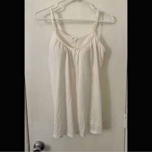 32 Degrees White Cami Top With Built In Bra Sz M EUC